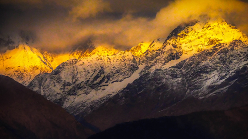 Panchachuli Range, Munsiyari – A panorama of power viewed from the valley